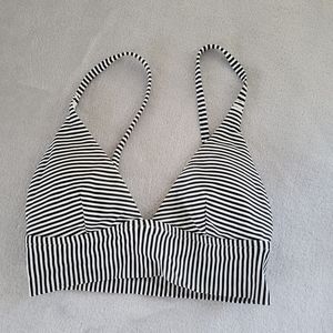 Aeire Printed Longline Triangle Bikini Top